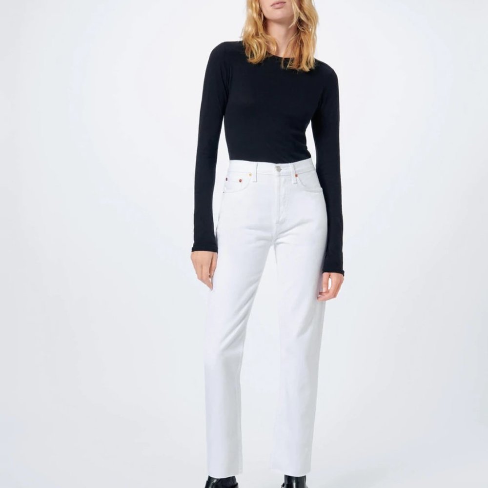 Re/Done Originals White Jeans size 26